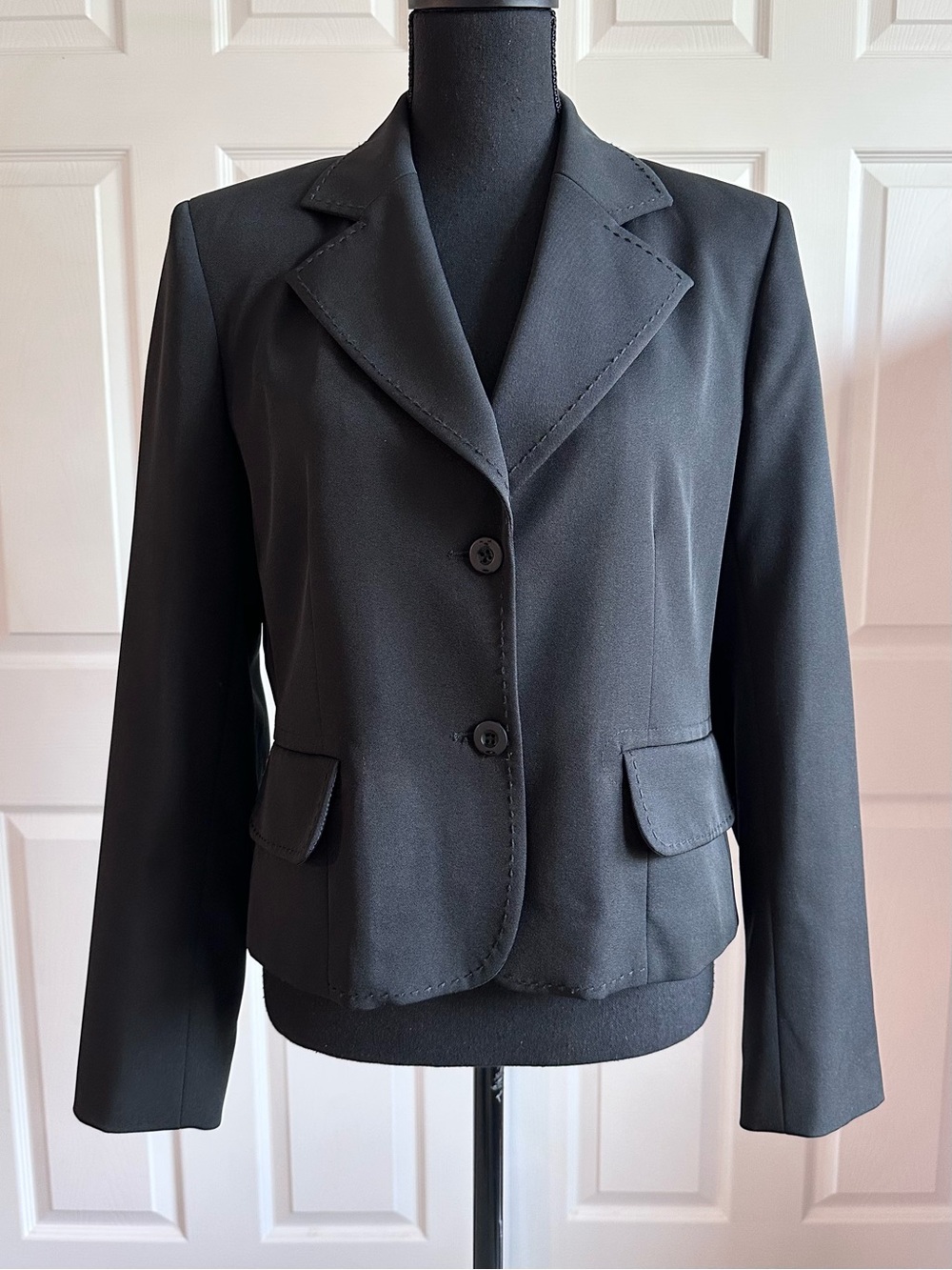 Harve Bernard Black Classic Stretch Blazer